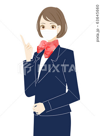 オフィスの受付 マスクをつけた笑顔の女性 感染症予防 インフルエンザ コロナ対策 オフィスの受付 マスクをつけた笑顔の女性 感染症予防 インフルエンザ コロナ対策 63645660