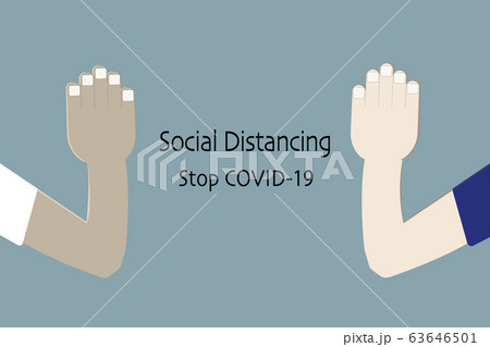 Social distancing concept, Thai Wai, Coronavirus COVID-19 pandemic 2019-ncov prevention Social distancing concept, Thai Wai, Coronavirus COVID-19 pandemic 2019-ncov prevention 63646501