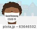 Social distancing and work from home concept, Coronavirus COVID-19 pandemic 2019-ncov prevention 63646502