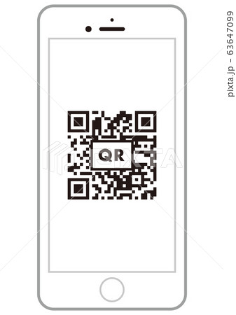 QRコードのスマホ 63647099