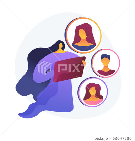 Social network, chatting vector concept metaphor. Social network, chatting vector concept metaphor. 63647286