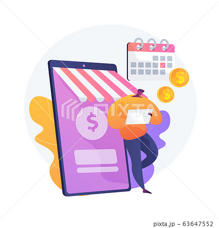 Regular money transfer vector concept metaphor. 63647552