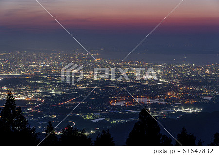 [福岡県]福岡市街の夜景（米の山展望台） 63647832
