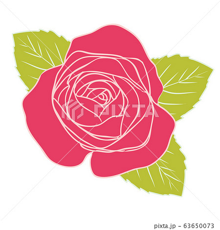 赤い薔薇のイラスト素材のイラスト素材