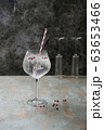 Alcohol beverage. Refreshing Gin and Tonic cocktail 63653466