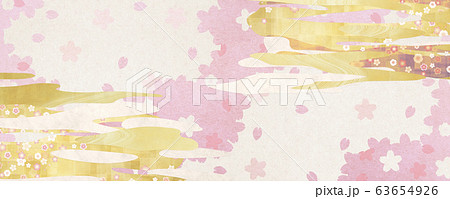 桜 雪輪 ピンク 春 和素材 桜吹雪 花吹雪のイラスト素材