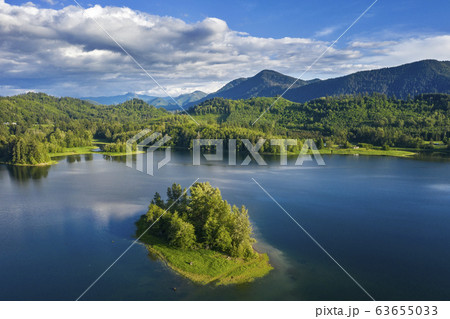 Alder Lake is formed by the Nisqually river in Rainier 63655033