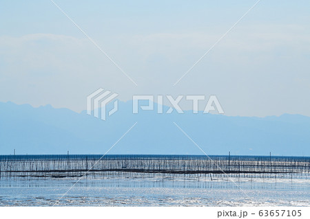 柳川市　風景　有明海 63657105