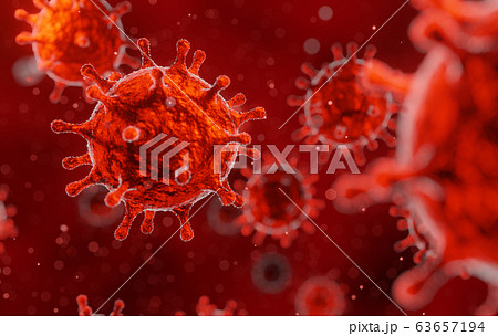 corona virus 2019-ncov flu outbreak, microscopic view of floating influenza virus in blood, corona pandemic risk concept, 3D rendering background for featured image corona virus 2019-ncov flu outbreak, microscopic view of floating influenza virus in blood, corona pandemic risk concept, 3D rendering background for featured image 63657194