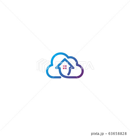 Home cloud logo design vector Home cloud logo design vector 63658828