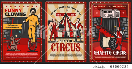 Circus top tent arena with chapiteau performers 63660282