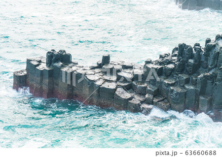 Jungmun Daepo Coast Jusangjeolli Cliff, Jeju 63660688