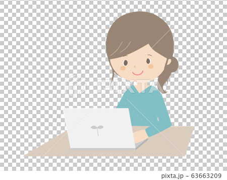 使用一台筆記本電腦的女人 使用一台筆記本電腦的女人 63663209