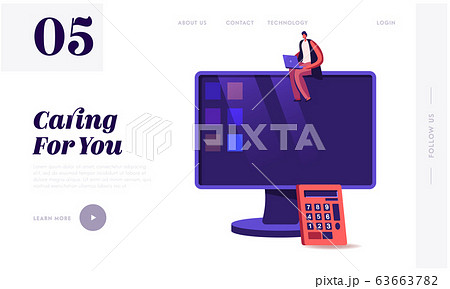 Business Audit Website Landing Page. Consulting Auditor Auditing Financial Report Data of Company Balance Statement Business Audit Website Landing Page. Consulting Auditor Auditing Financial Report Data of Company Balance Statement 63663782