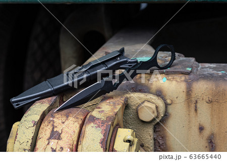 Military knife for attack. Weapons for attack. 63665440