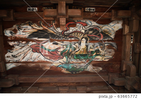 等覚院　金剛力士像　天井絵 63665772