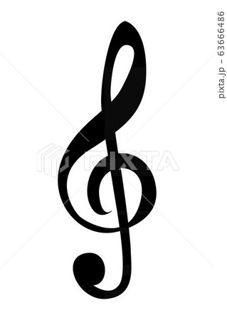 Treble Clef. Vector illustration Treble Clef. Vector illustration 63666486