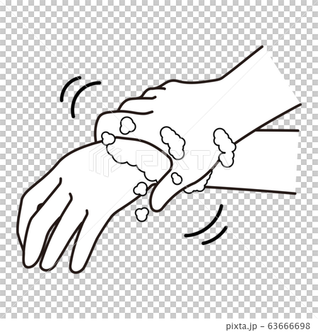 Proper hand-washing procedure 7 Be sure to wash your wrist Black and white Proper hand-washing procedure 7 Be sure to wash your wrist Black and white 63666698