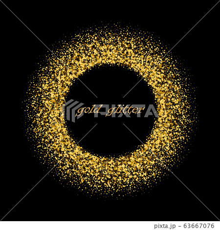 Gold background with circle frame Vector glitter decoration, golden dust. Great for valentine, christmas and birthday cards, wedding invitation, party posters Gold background with circle frame Vector glitter decoration, golden dust. Great for valentine, christmas and birthday cards, wedding invitation, party posters 63667076