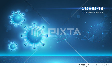 Coronavirus COVID-19. Coronavirus outbreak and coronaviruses influenza background. COVID-19 Virus. Virus attack on earth. Vector Illustration. Coronavirus COVID-19. Coronavirus outbreak and coronaviruses influenza background. COVID-19 Virus. Virus attack on earth. Vector Illustration. 63667537