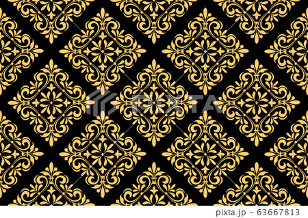 Wallpaper in the style of Baroque. Seamless vector 63667813