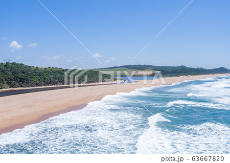 Flying Low Beach River Lagoon Blue Ocean 63667820