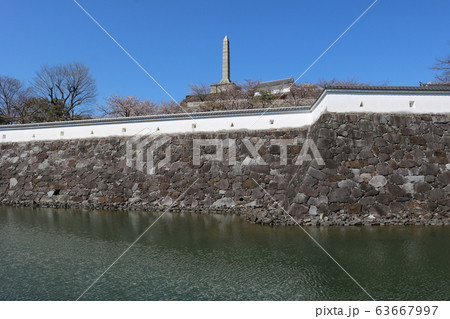 ■ 甲府城 ■ 舞鶴城公園 ■ 快晴 ■ 山梨県 ■ 桜満開 63667997