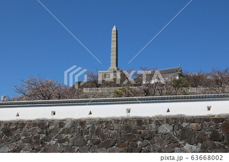 ■ 甲府城 ■ 舞鶴城公園 ■ 快晴 ■ 山梨県 ■ 桜満開 63668002