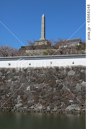 ■ 甲府城 ■ 舞鶴城公園 ■ 快晴 ■ 山梨県 ■ 桜満開 63668148