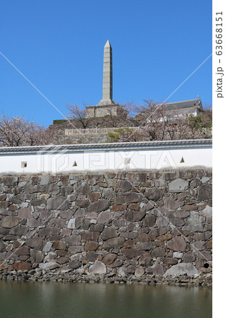 ■ 甲府城 ■ 舞鶴城公園 ■ 快晴 ■ 山梨県 ■ 桜満開 63668151