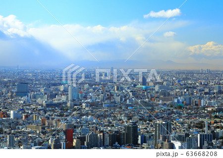 東京　渋谷　都市風景　スクランブルスクエア 63668208