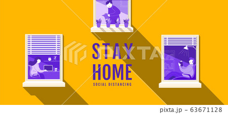 Stay Home, Social Distancing , Stop Covid-19 Stay Home, Social Distancing , Stop Covid-19 63671128