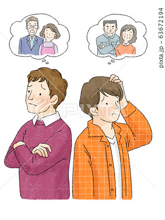 カップル　同性　男性　LGBTQ（両親） 63672194