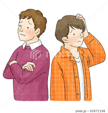 カップル　同性　男性　LGBTQ（考える） 63672196