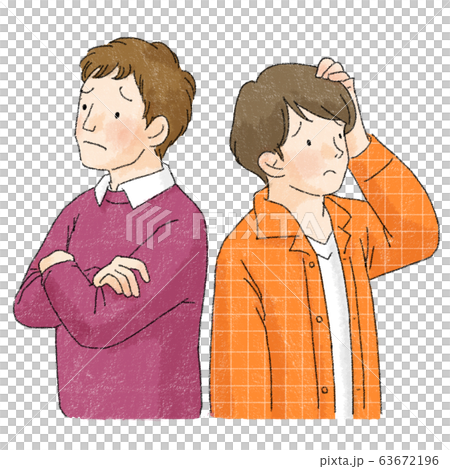 カップル　同性　男性　LGBTQ（考える） 63672196