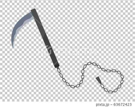 Illustration Of Chain Scythe Stock Illustration