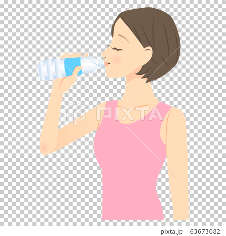 女人喝水02 63673082