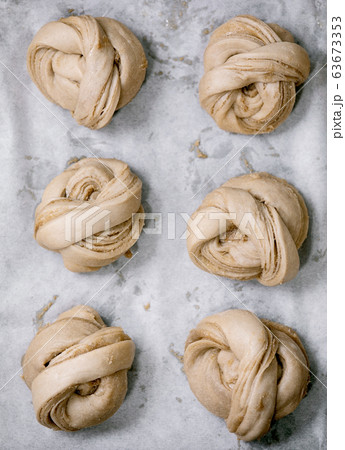 Swedish cardamom buns Kanelbulle 63673353