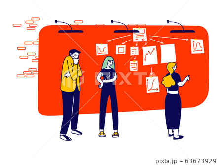 People Sticking Papers on Big Organizer Workwall Planning and Analyzing Working Process. Agile Development Methodology People Sticking Papers on Big Organizer Workwall Planning and Analyzing Working Process. Agile Development Methodology 63673929