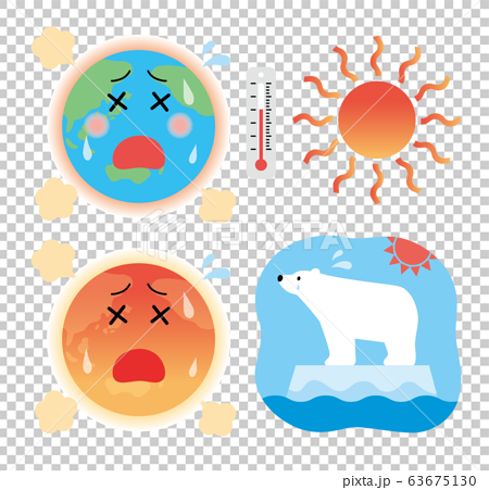 Global Warming And Rising Sea Levels Stock Illustration