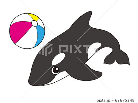 Killer Whale Character Illustration Stock Illustration