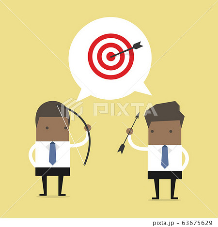 Two African businessman and one target. 63675629