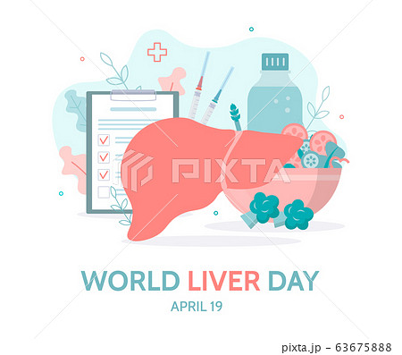 World Liver Day medical banner World Liver Day medical banner 63675888