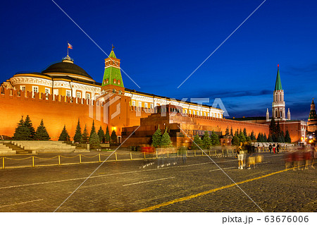 Lenin's Mausoleum at dusk, Moscow 63676006