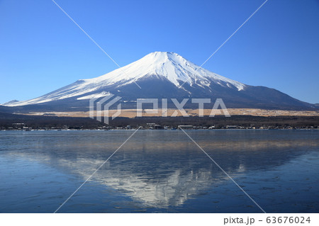 逆さ富士の写真素材 [63676024] - PIXTA