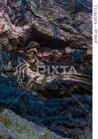 Beach of Nazare, Portugal. Cliff and sand 63676711
