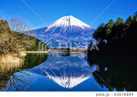 田貫湖からの逆さ富士 63676894