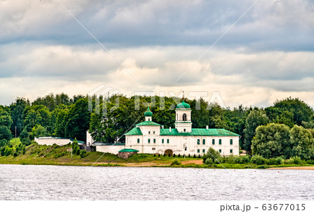 Medieval Mirozhsky Monastery in Pskov, Russia 63677015