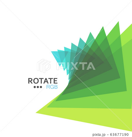 Set triangle rotate design element / Vector illustration Set triangle rotate design element / Vector illustration 63677190