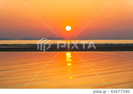 父母ヶ浜の夕陽 63677590